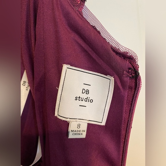 Formal sequin cocktail dress with illusion plunge - Picture 10 of 10